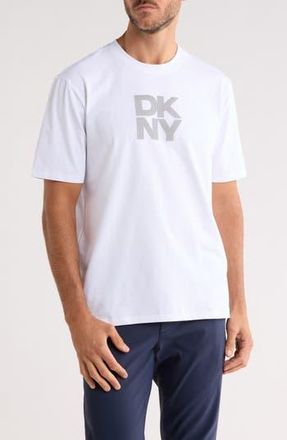 DKNY Dorsey Dot Graphic T-Shirt in White at Nordstrom Rack, Size X-Large