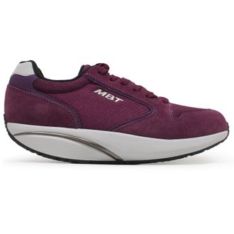Mbt 1997 Classic II Suede Textile Womens Fashion Trainers - Berry - Size:UK 3.5