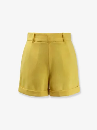 Elisabetta Franchi Turn-Up Hem Shorts - Yellow