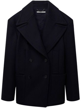Stella McCartney double-breasted wool coat - women - Wool - 40 - Black
