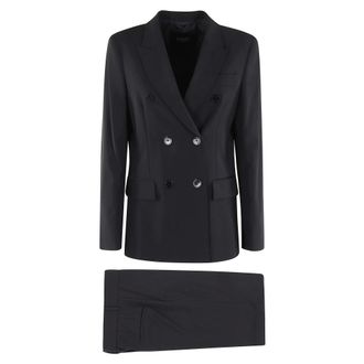 Seventy Kostuums, Dames, Blauw, L, Wol, Tailleur Fresco Lana