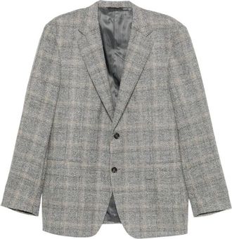 Canali Check-pattern Single-breasted Blazer