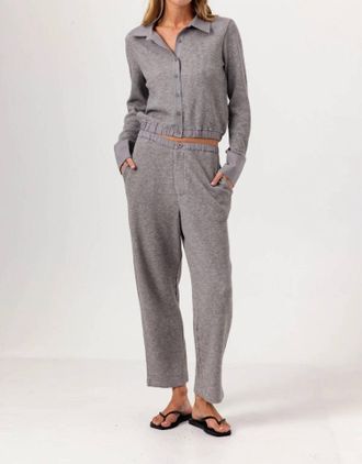 Sundays Soma Straight Leg Pants In Grey Thermal