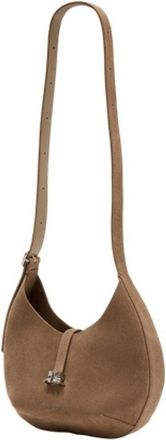 Courr&egrave;ges Womens Calfskin Shoulder Bag Beige