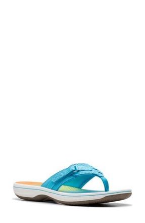 Clarks Breeze Sea Thong Sandal in Turquoise Ombre at Nordstrom Rack, Size 10