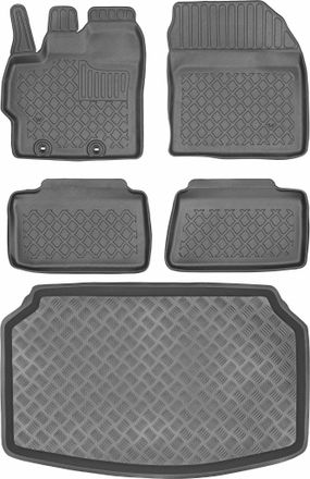 OEM Toyota Yaris Iv Hatchback 2019 Set - Alfombrillas Para Coche + Alfombrilla Para Maletero