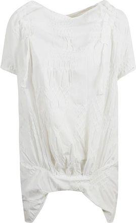 Yohji Yamamoto Dames, Tops, Wit, Maat: M Katoen