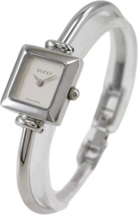 Gucci Pre-owned Watches, female, Gray, Size: ONE SIZE Pre-owned Stainless Steel Vintage Watch