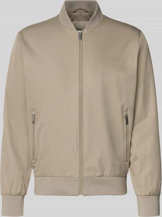 Calvin Klein Bomberjacke mit Rei&szlig;verschlusstaschen Modell MATTE in Mud, Gr&ouml;&szlig;e XXL