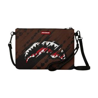 Sprayground Smeared Grunge Crossover Clutch - male - SPRAYGROUND - Cross Body Bags - Black - ONE SIZE - Bags
