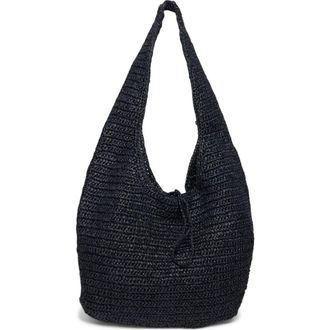 Walter Baker Issey Raffia Hobo Bag in Black at Nordstrom Rack