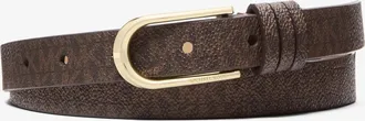 Michael Kors Signature Logo Skinny Belt