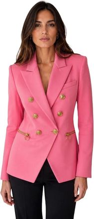 Balmain Blazer Cruzado - Jackets - Mujer - Rosa - M