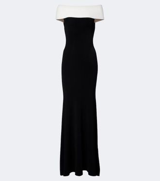 Roland Mouret Abito lungo off-shoulder