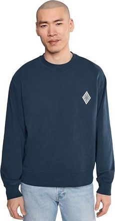 Joe's Embroidery Chest Patch Sweatshirt Mens Sweatshirt Dress Blue : LG, Cotton