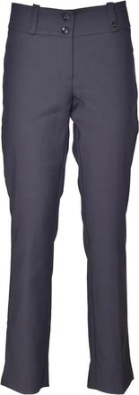Try Me Straight-Leg Grey Stretch Trousers with Tailored Waistband