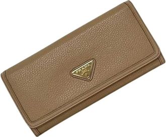 Prada Pre-owned Wallets, female, Beige, Size: ONE SIZE Pre-owned Vintage Wallet