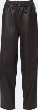 Joseph Nat leather barrel-leg pants