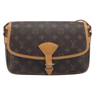 Louis Vuitton Sologne Monogram Canvas Brown Canvas Handbag (Pre-Owned)