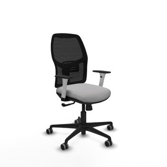 Piqueras y Crespo Silla De Oficina Piqueras Y Crespo Alfera Malla Negra Asiento Gris