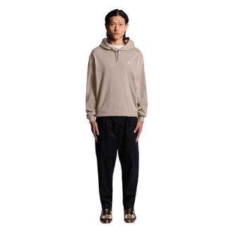 Lyle & Scott Heren-hoodie van katoenmix, zwaar gewicht, normale pasvorm (Bruin)