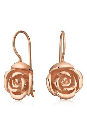 Bling Jewelry Flower Drop Earrings in Rose at Nordstrom Rack