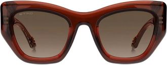 Etro Occhiali da sole cat-eye - Rosso