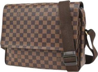 Louis Vuitton Pre-owned Cross Body Bags, male, Brown, Size: ONE SIZE Pre-owned Shelton Messenger Bag
