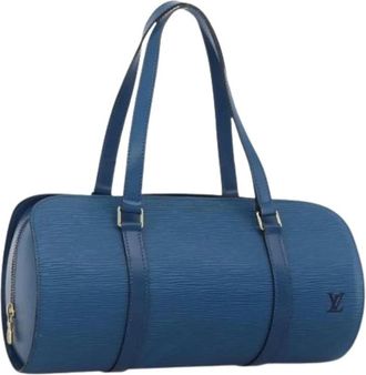 Louis Vuitton Pre-owned Handbags, female, Blue, Size: ONE SIZE Pre-owned Soufflot Hand Bag