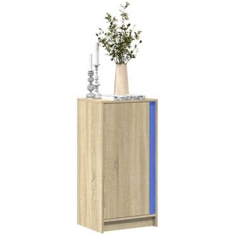 vidaXL Vidaxl - Sideboard with led Sonoma Oak 42.5x34x85 cm Engineered Wood