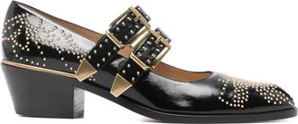 Chlo&eacute; Susan pumps met gesp - Zwart