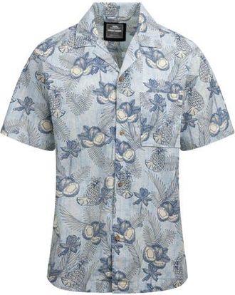 Trespass Hart Printed Casual Shirt in Blue Haze at Nordstrom, Size Xx-Large