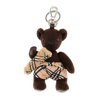 Burberry Check Key Ring - unisex - Burberry - Keychains - Beige - ONE SIZE - Accessories