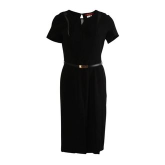 Max Mara Papaia Dress - Dames - Casual kleedjes - Zwart - 2XS - Polyester - Kleedjes