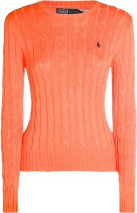Ralph Lauren Orange Cable-knit Sweater
