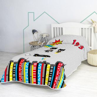 Happy Friday Colcha 100% algod&oacute;n multicolor 180x260 cm (cama 80/90)