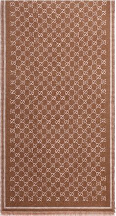 Gucci DOUBLE SIDE GG WOOL SCARF - Gucci - Woman