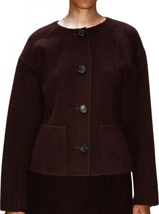 Ulla Johnson Elsie Double Faced Wool Coat In Sable