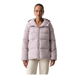 Pinko Chaqueta Acolchada con Capucha - Jackets - Mujer - P&uacute;rpura - XS