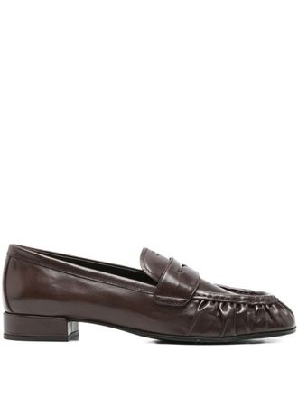 Prada Leather Penny Loafers Shoes