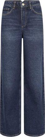Mos Mosh Wide Jeans - Dames - Loose Fit Jeans - Blauw - W33 - Jeans