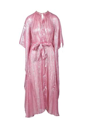 Forte_Forte Laminated Chiffon Coat - Pink