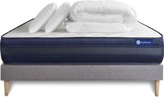 Actisom Pack Colch&oacute;n Gris L&aacute;tex Y Espuma Viscoel&aacute;stica 140 X 190
