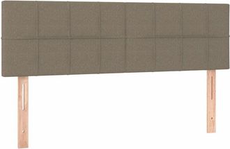 vidaXL Cabecero Con Led De Tela Gris Taupe 144x5x78/88 Cm Vidaxl