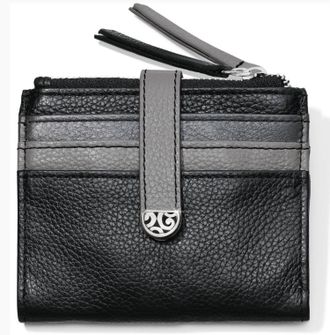 Brighton Womens Barbados Credit Card Wallets In Black