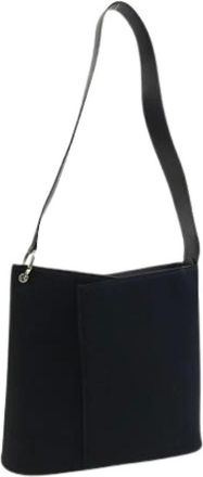 Ferragamo Pre-owned Shoulder Bags, female, Black, Size: ONE SIZE Pre-owned Nylon Shoulder Bag