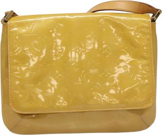 Louis Vuitton Thompson Street Beige Patent Leather Shoulder Bag (Pre-Owned)