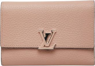 Louis Vuitton Magnolia Pink Leather Wallet (Tri-Fold) (Pre-Owned)