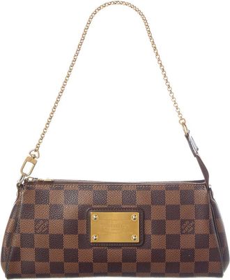 Louis Vuitton Brown Damier Ebene Canvas Eva (Authentic Pre-Loved)