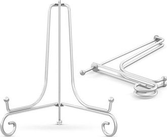 OEM Paquete De 2 Soportes De Exhibici&oacute;n De Hierro Forjado, Soporte Triangular De Hierro Forjado 25 Cm, Marco Exhibici&oacute;n Tipo Caballete Hierro Forjado